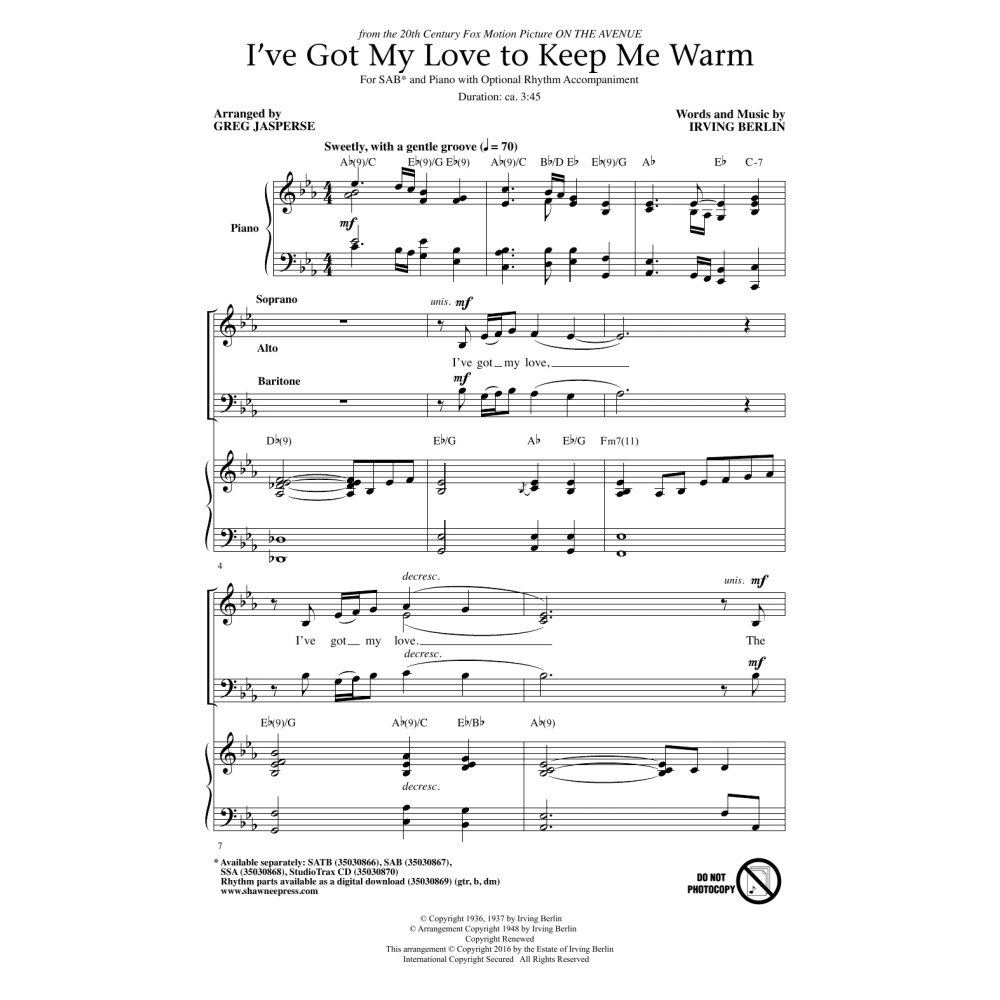 I've Got My Love To Keep Me Warm