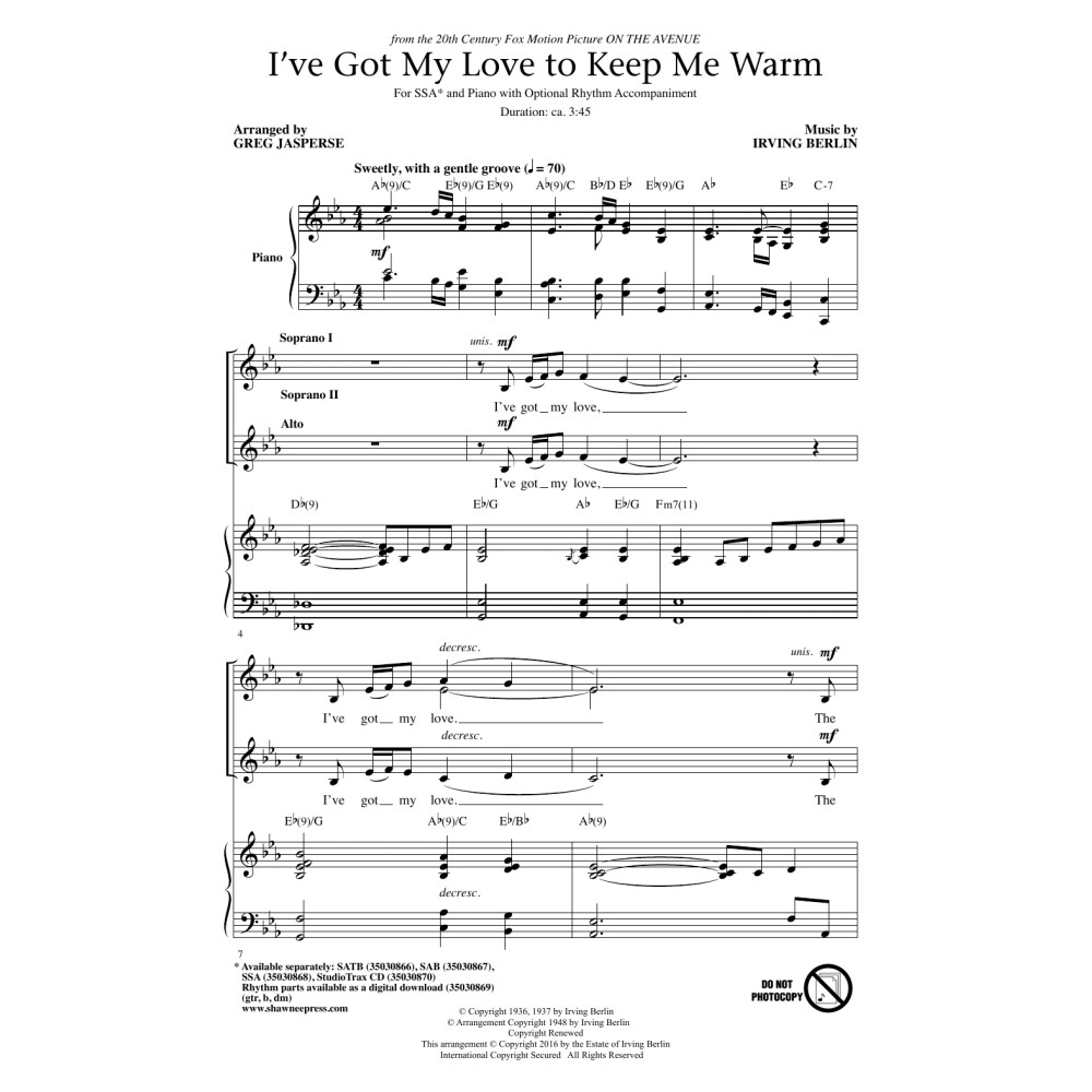 I've Got My Love To Keep Me Warm