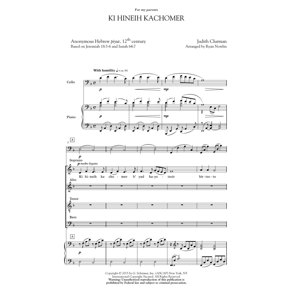 Ki Hineih Kachomer