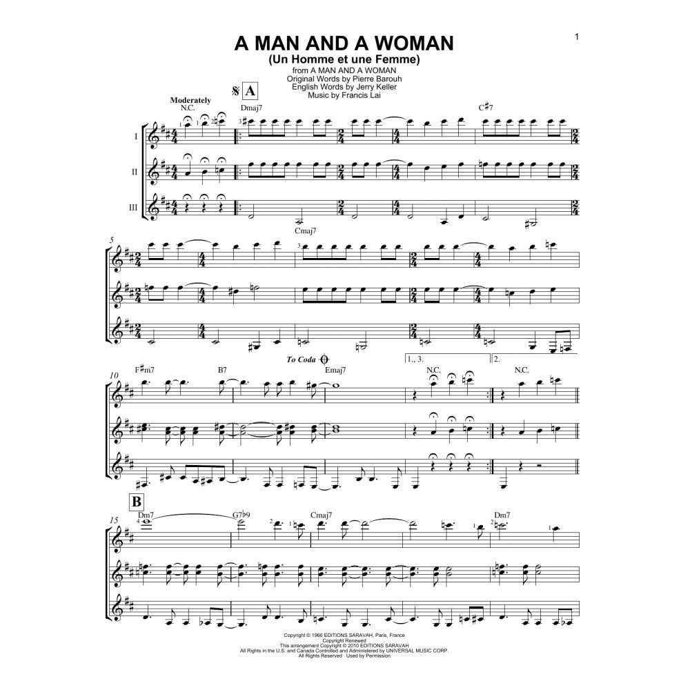 A Man And A Woman (Un Homme Et Une Femme)