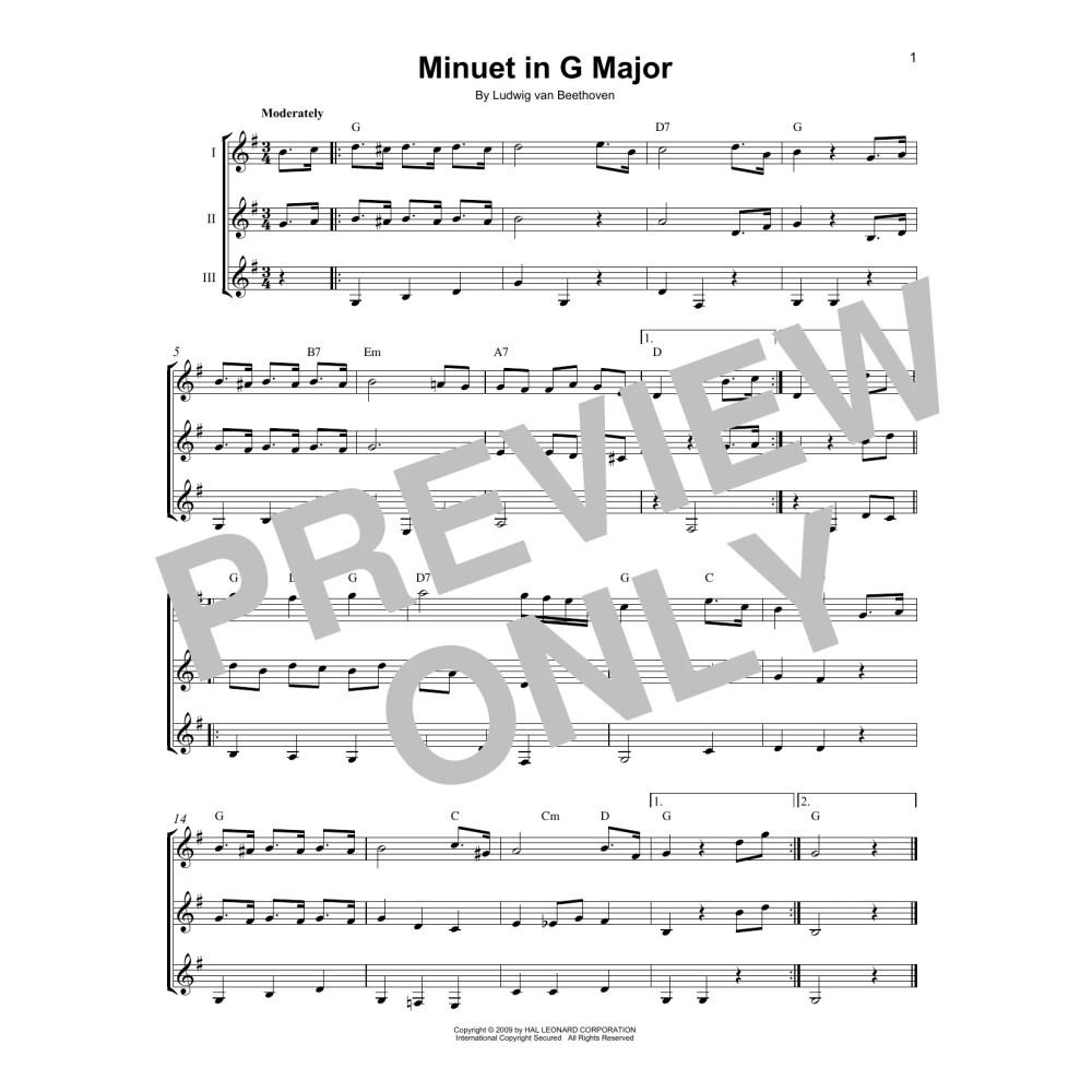 Minuet In G Major