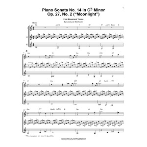 Piano Sonata No. 14 In C Minor (Moonlight) Op. 27 No. 2 First Movement Theme
