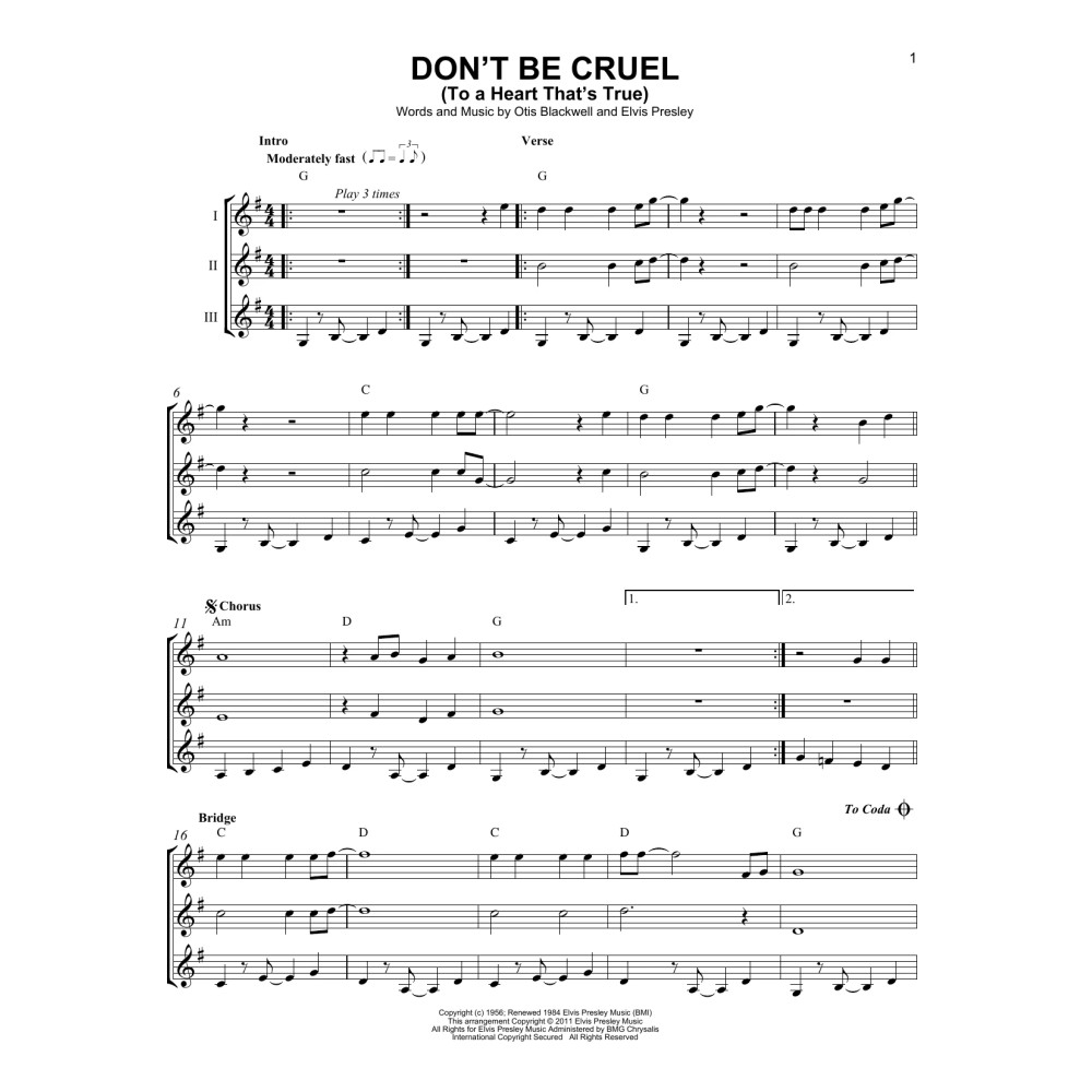 Don't Be Cruel (To A Heart That's True)