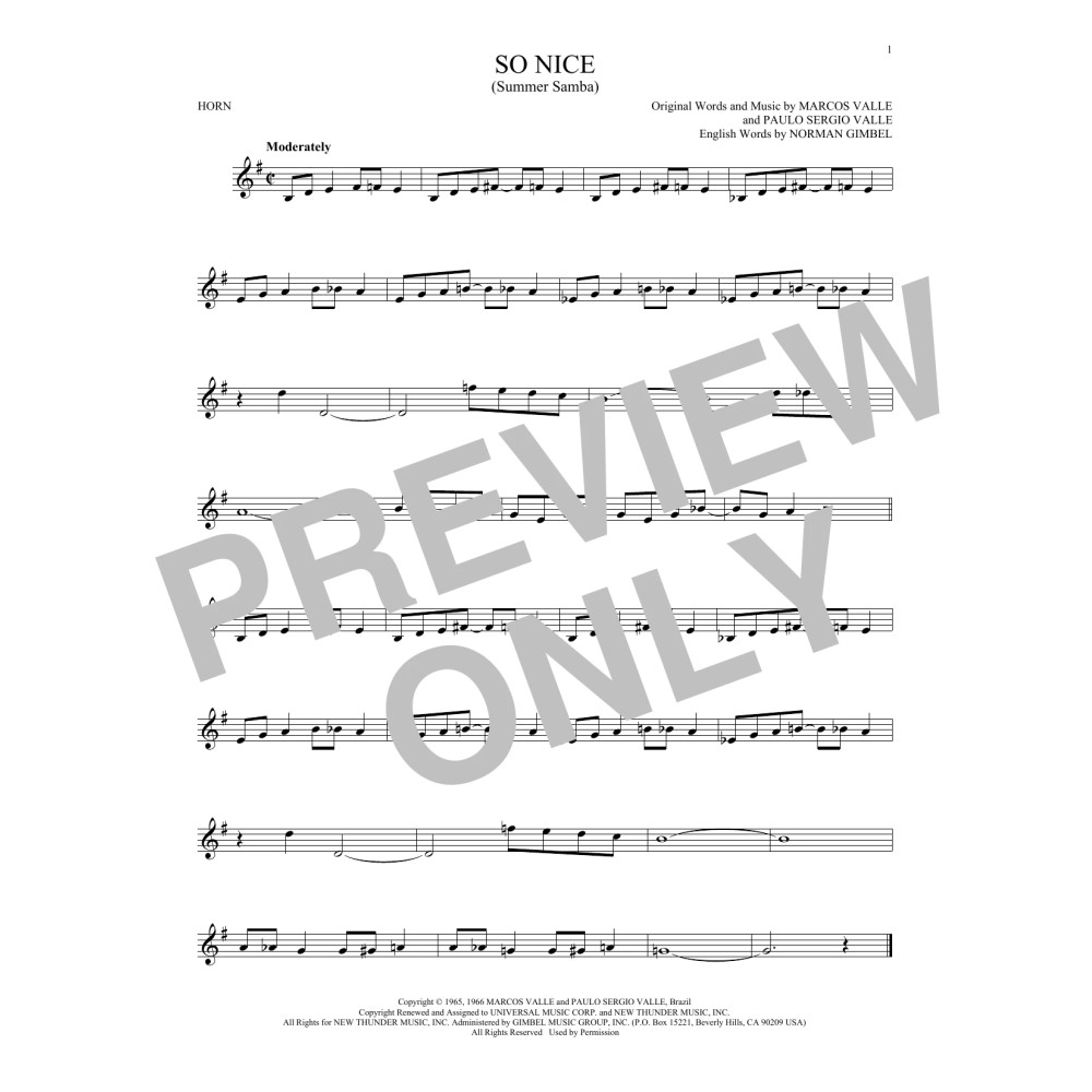 So Nice (Summer Samba)
