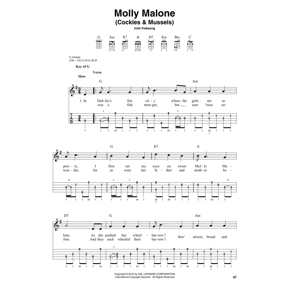 Molly Malone (Cockles & Mussels)