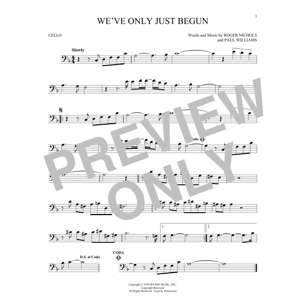 We've Only Just Begun