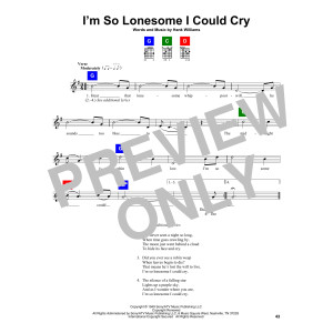 I'm So Lonesome I Could Cry