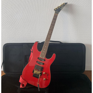 Vester JJR1290 Arce llameante rojo y dorado - Floyd Rose MIK 1994 + Estuche nuevo