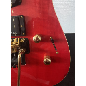 Vester JJR1290 Red flamed maple & Gold - Floyd Rose MIK 1994 + New Case