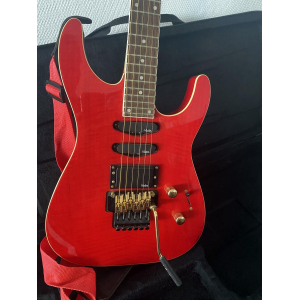 Vester JJR1290 Red flamed maple & Gold - Floyd Rose MIK 1994 + New Case