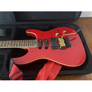 Vester JJR1290 Red flamed maple & Gold - Floyd Rose MIK 1994 + New Case