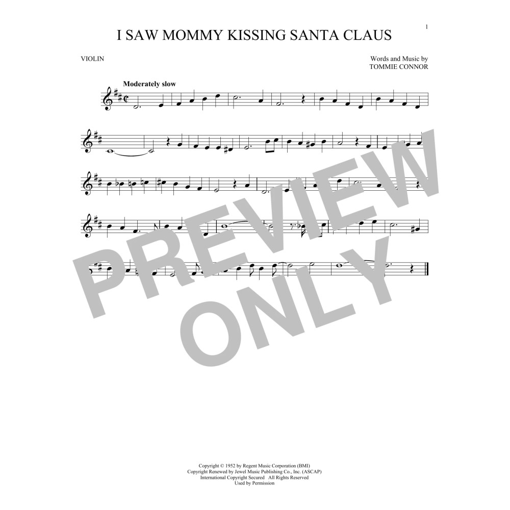 I Saw Mommy Kissing Santa Claus