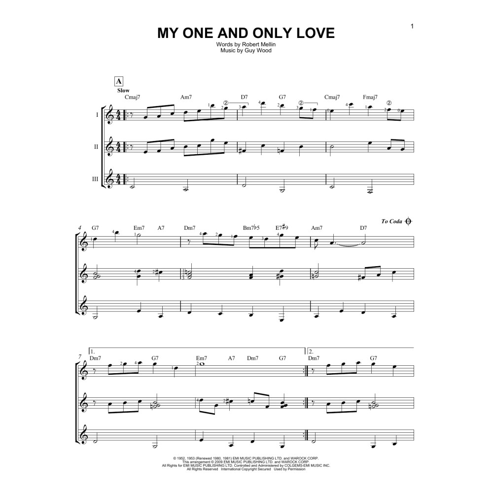 My One And Only Love