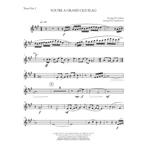 You're a Grand Old Flag - Tenor Sax (2nd part)