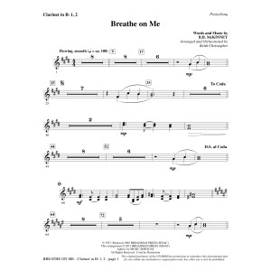 Breathe on Me - Bb Clarinet 1 & 2