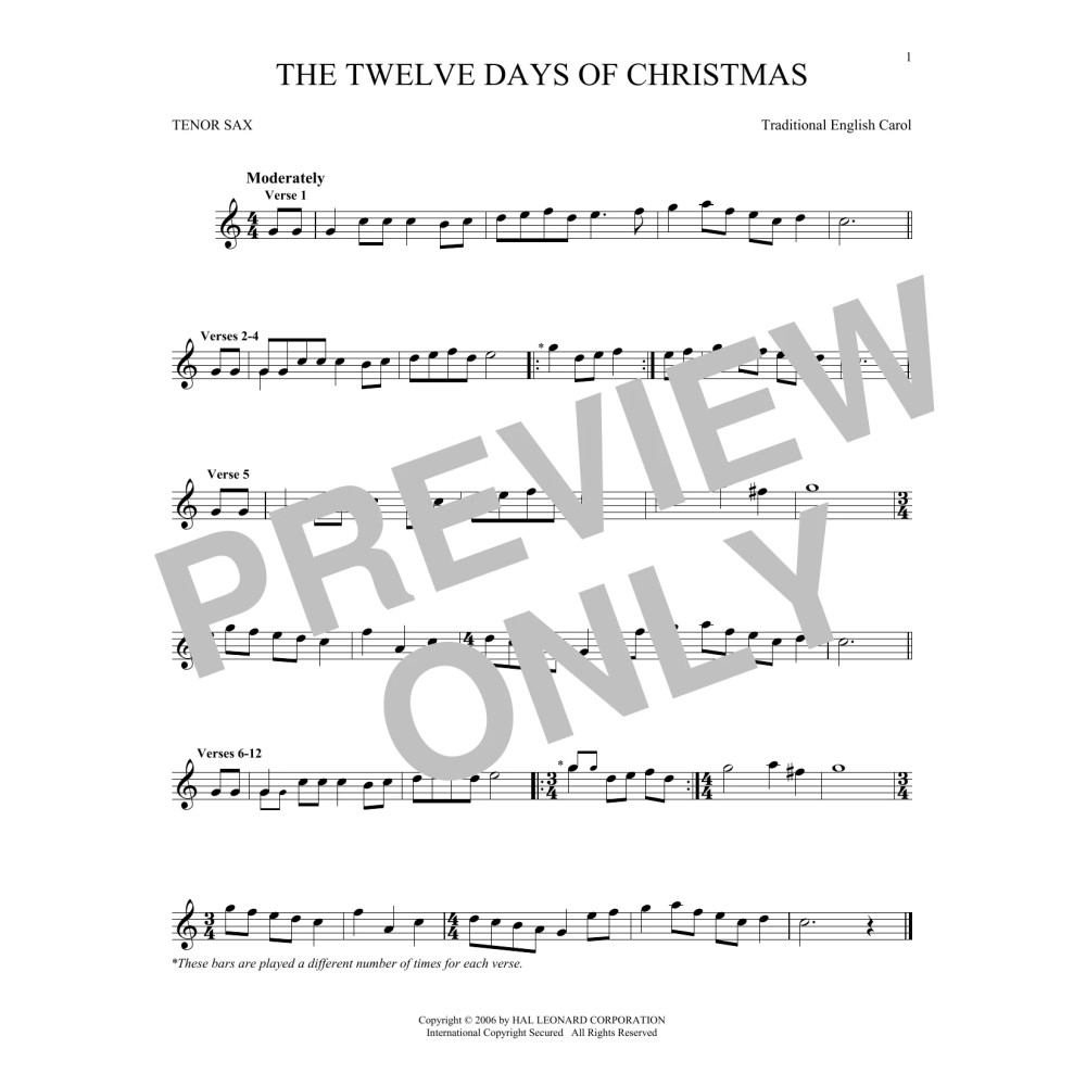 The Twelve Days Of Christmas