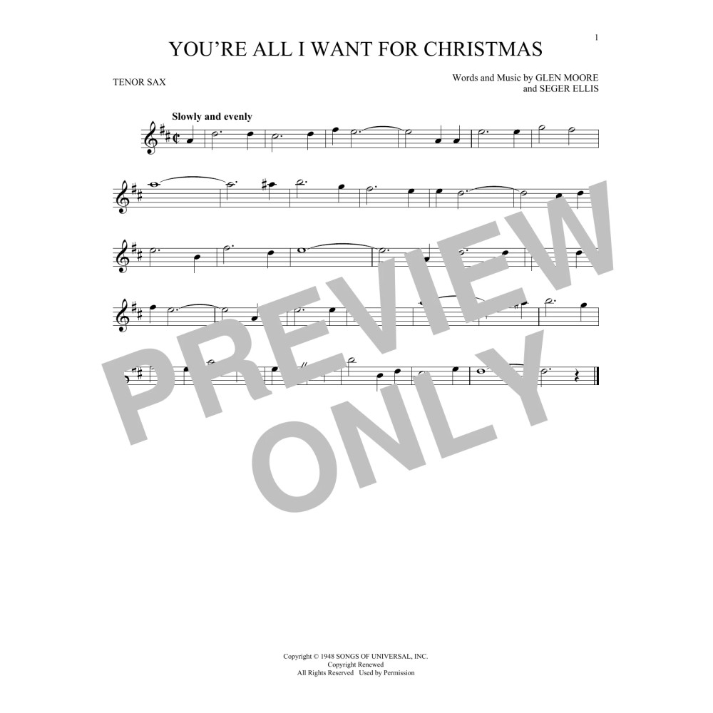 You're All I Want For Christmas