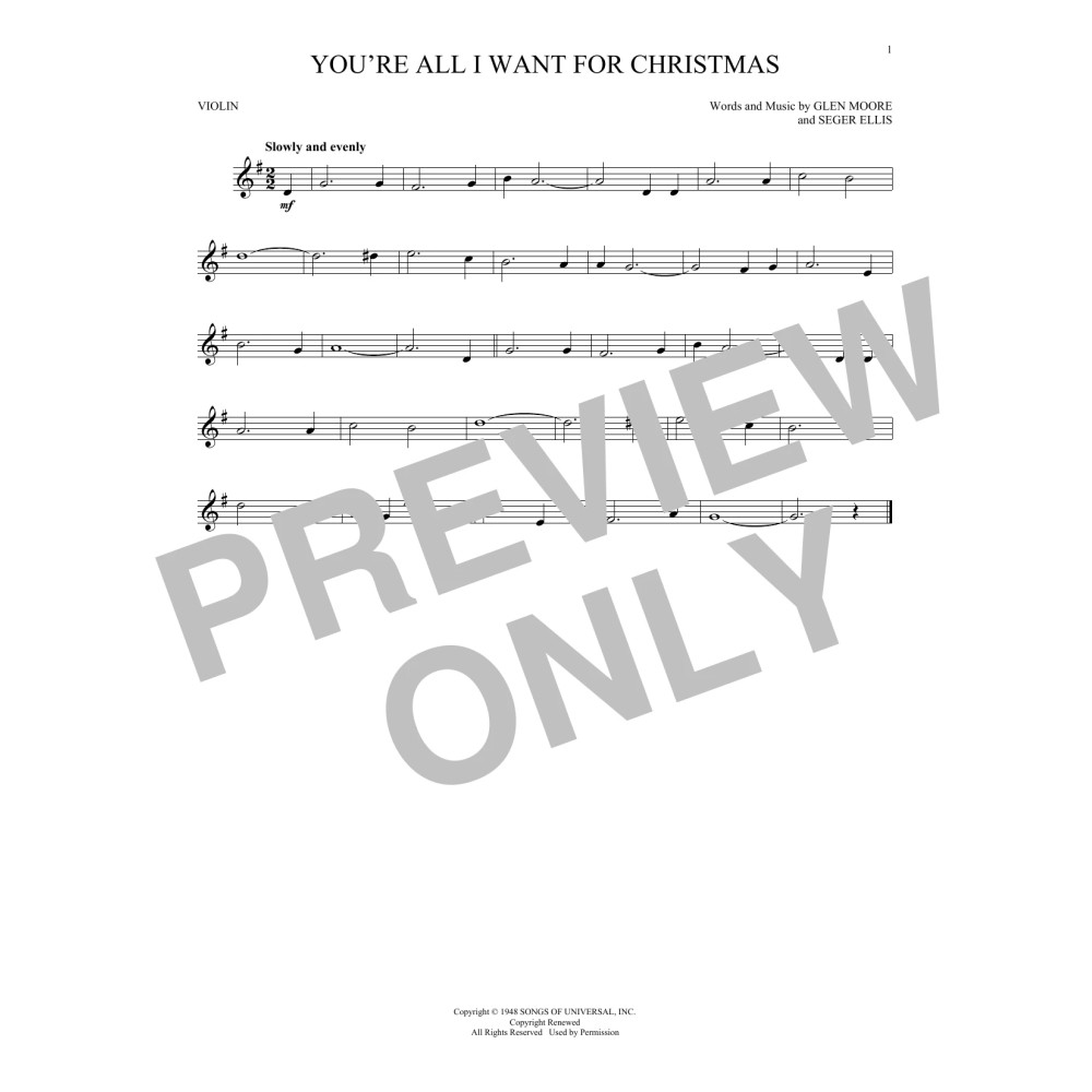 You're All I Want For Christmas