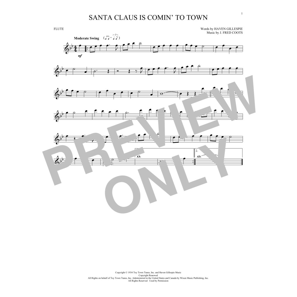 Santa Claus Is Comin' To Town