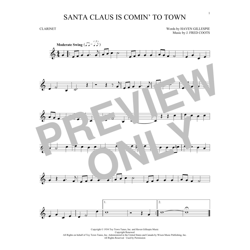 Santa Claus Is Comin' To Town