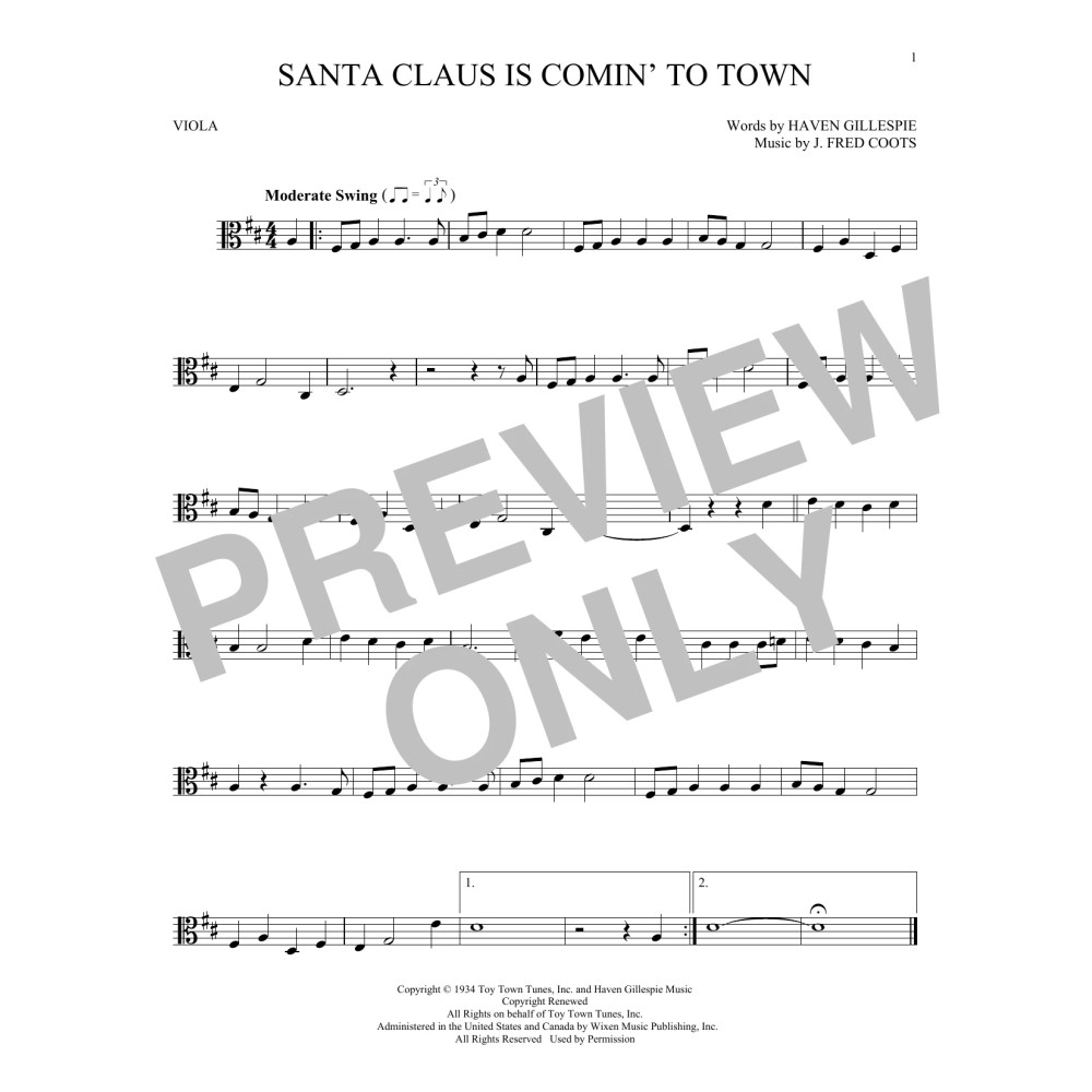 Santa Claus Is Comin' To Town