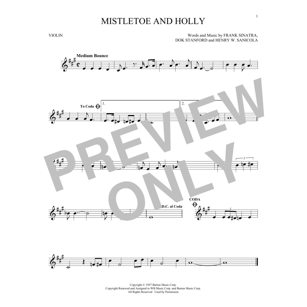 Mistletoe And Holly