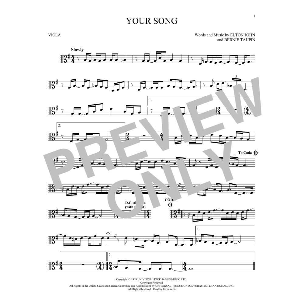 Your Song