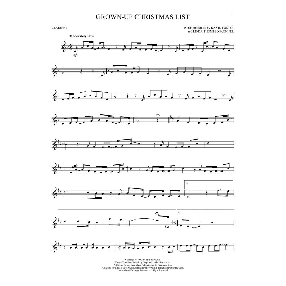 Grown-Up Christmas List