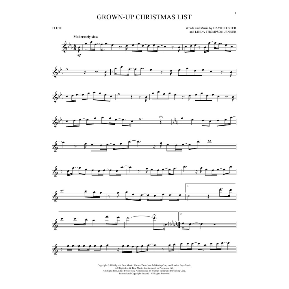Grown-Up Christmas List