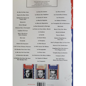 Sheet music 50 titles by Georges Brassens