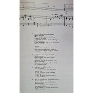 Sheet music 50 titles by Georges Brassens