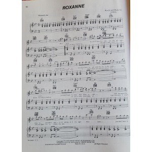 Sheet Music Piano / Vocal / Chords Typeface