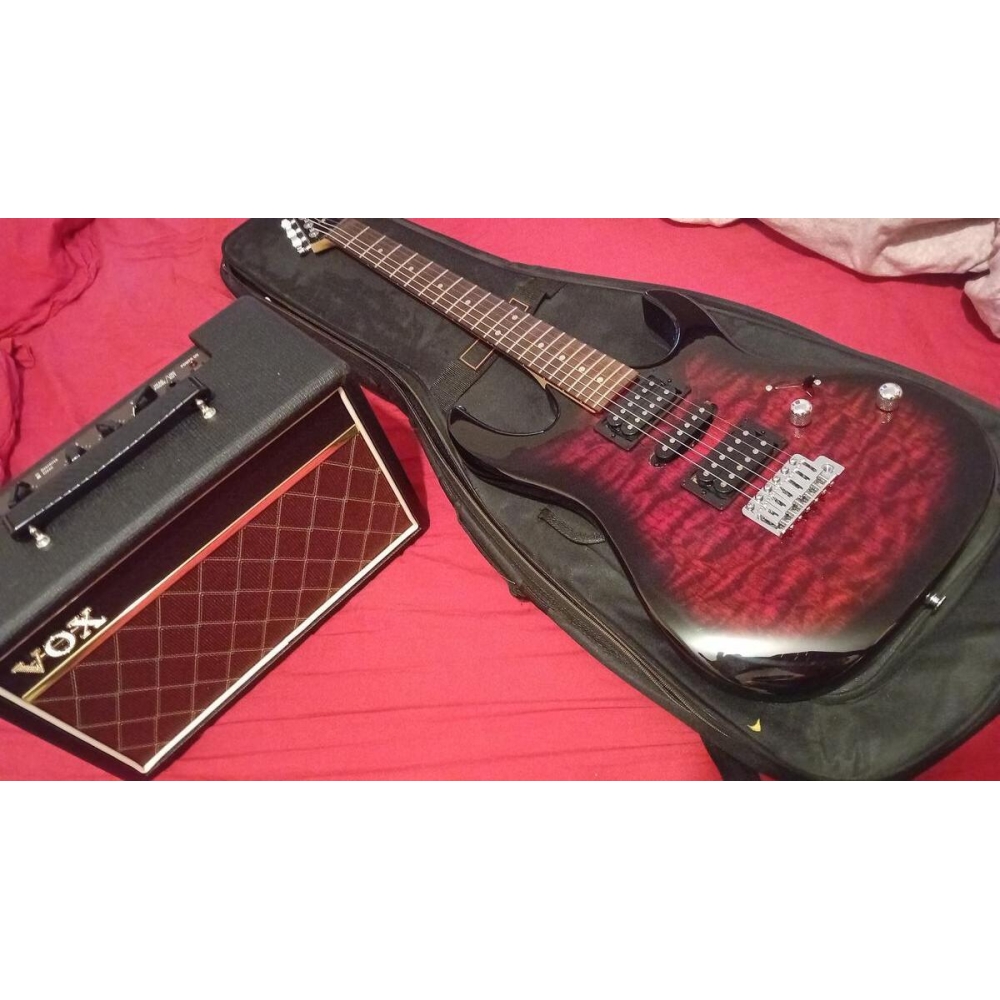Ibanez Electric Guitar + Vox Amplifier