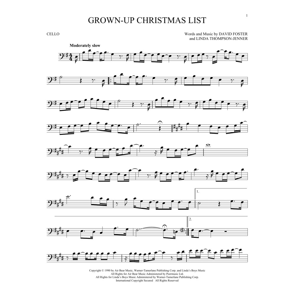 Grown-Up Christmas List