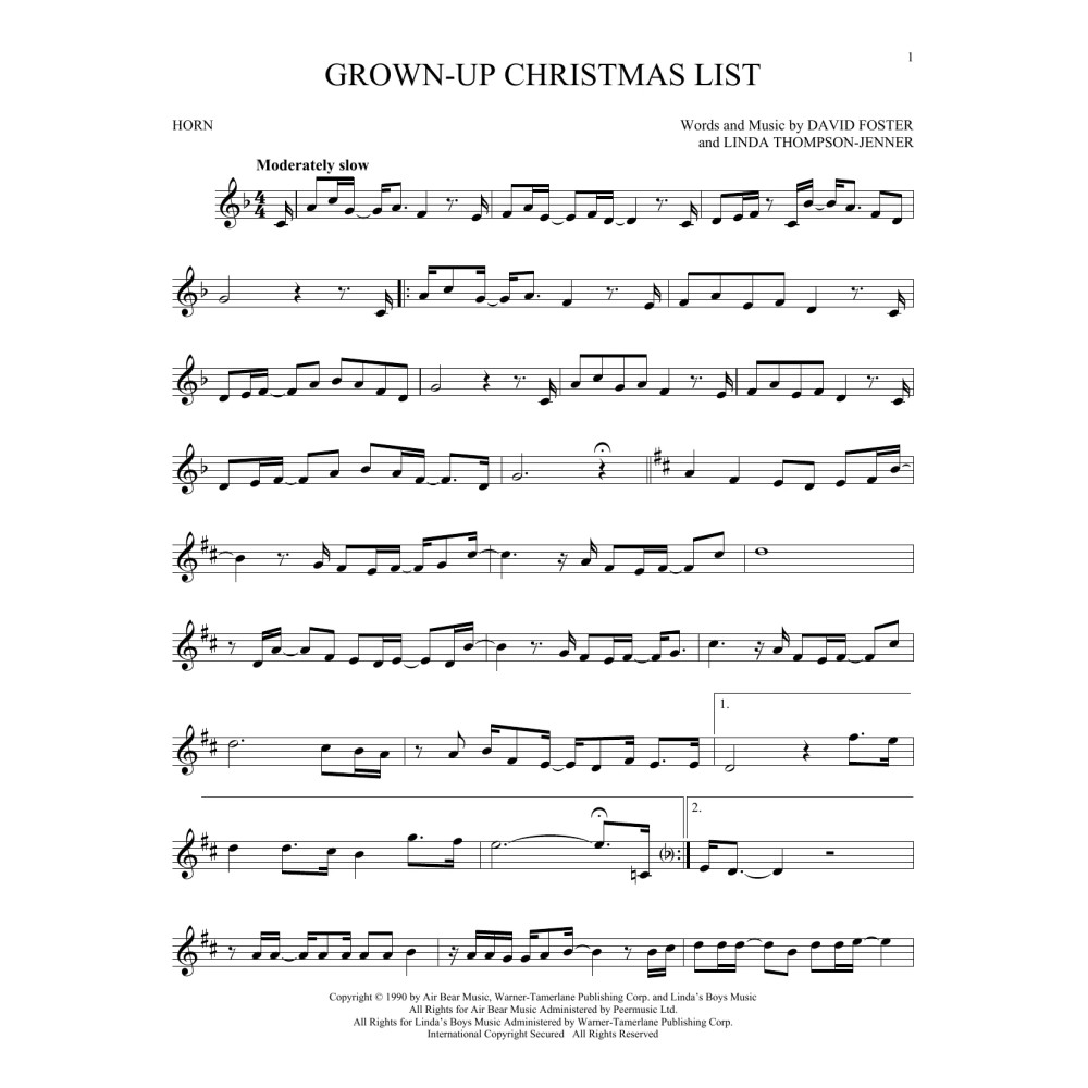 Grown-Up Christmas List