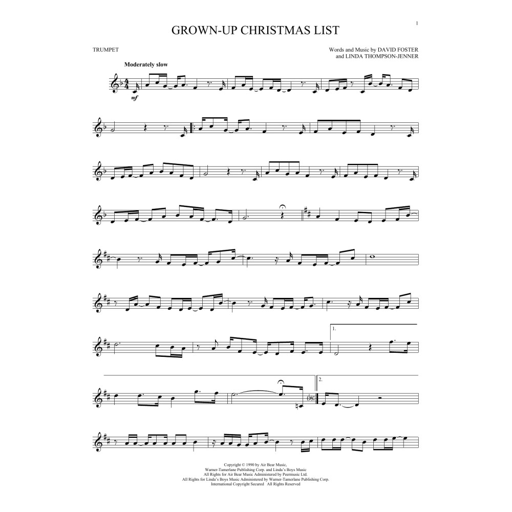 Grown-Up Christmas List