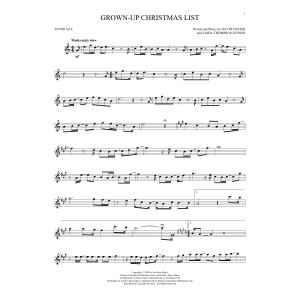Grown-Up Christmas List