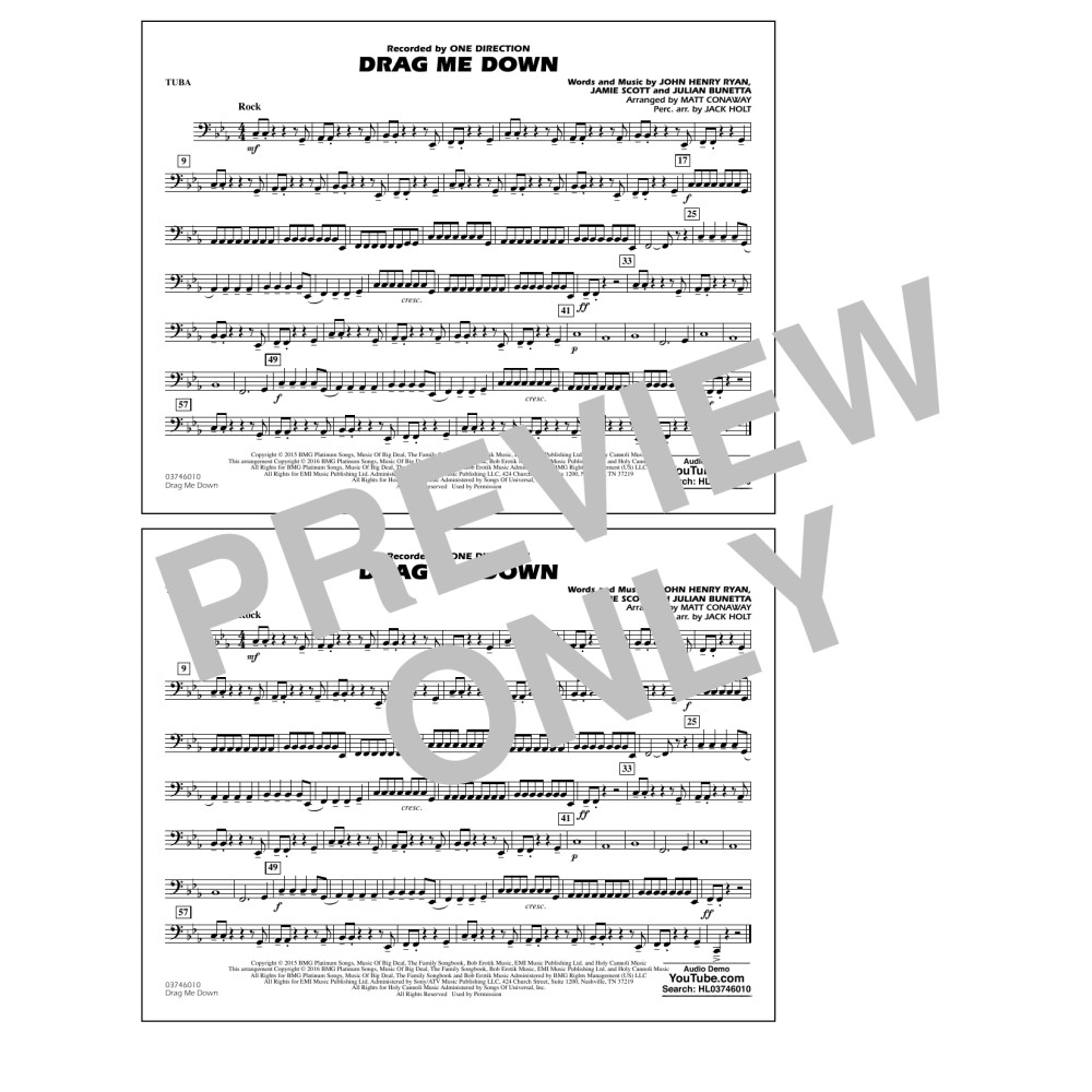 Drag Me Down - Tuba