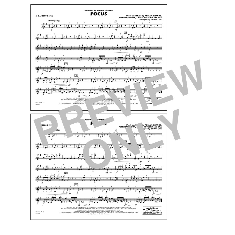 Focus - Eb Baritone Sax