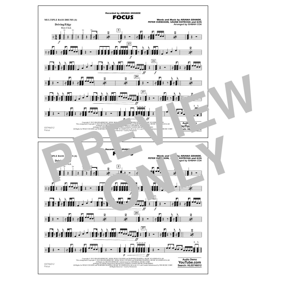 Focus - Multiple Bass Drums