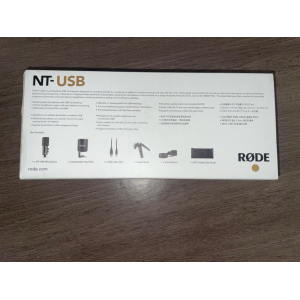 Brand new, unopened Rode NT-USB microphone.