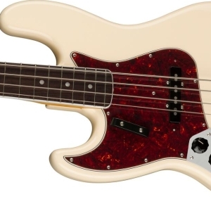 Fender American Vintage II 1966 Jazz Bass pour gaucher - Olympic White