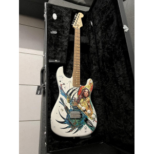 Fender stratocaster signée par Malina Moye et Druillet