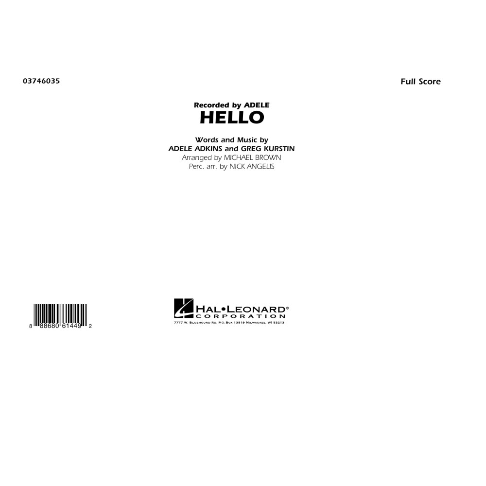 Hello - Conductor Score (Full Score)
