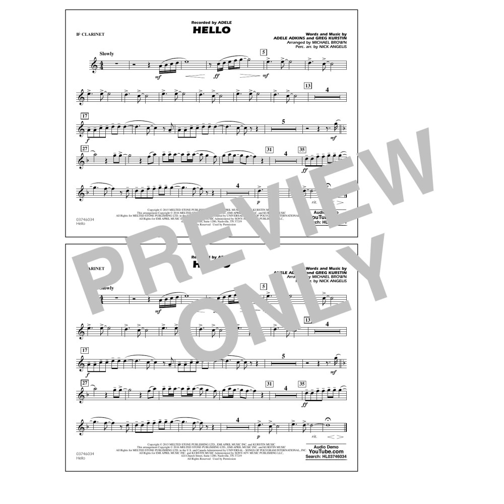 Hello - Bb Clarinet