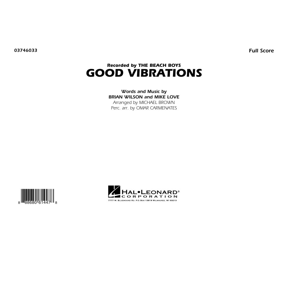 Good Vibrations - Conductor Score (Full Score)