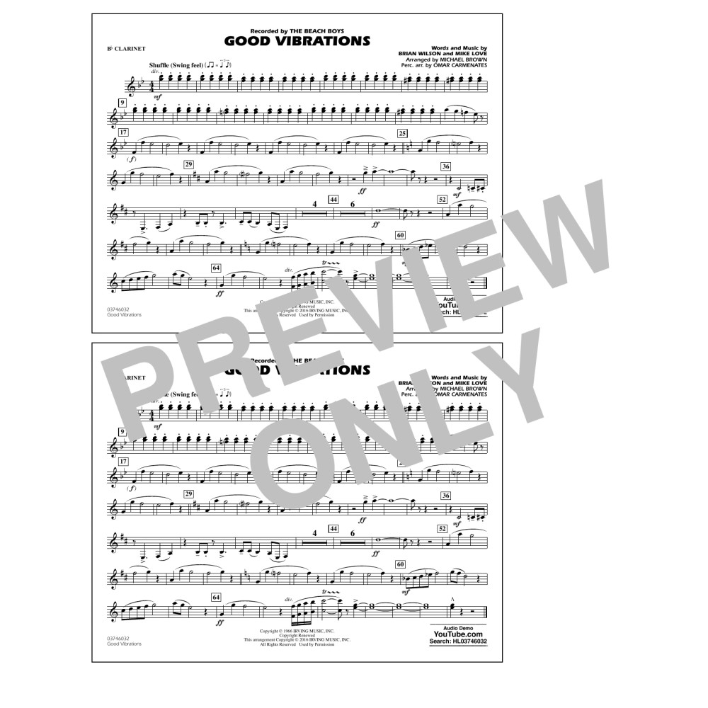 Good Vibrations - Bb Clarinet