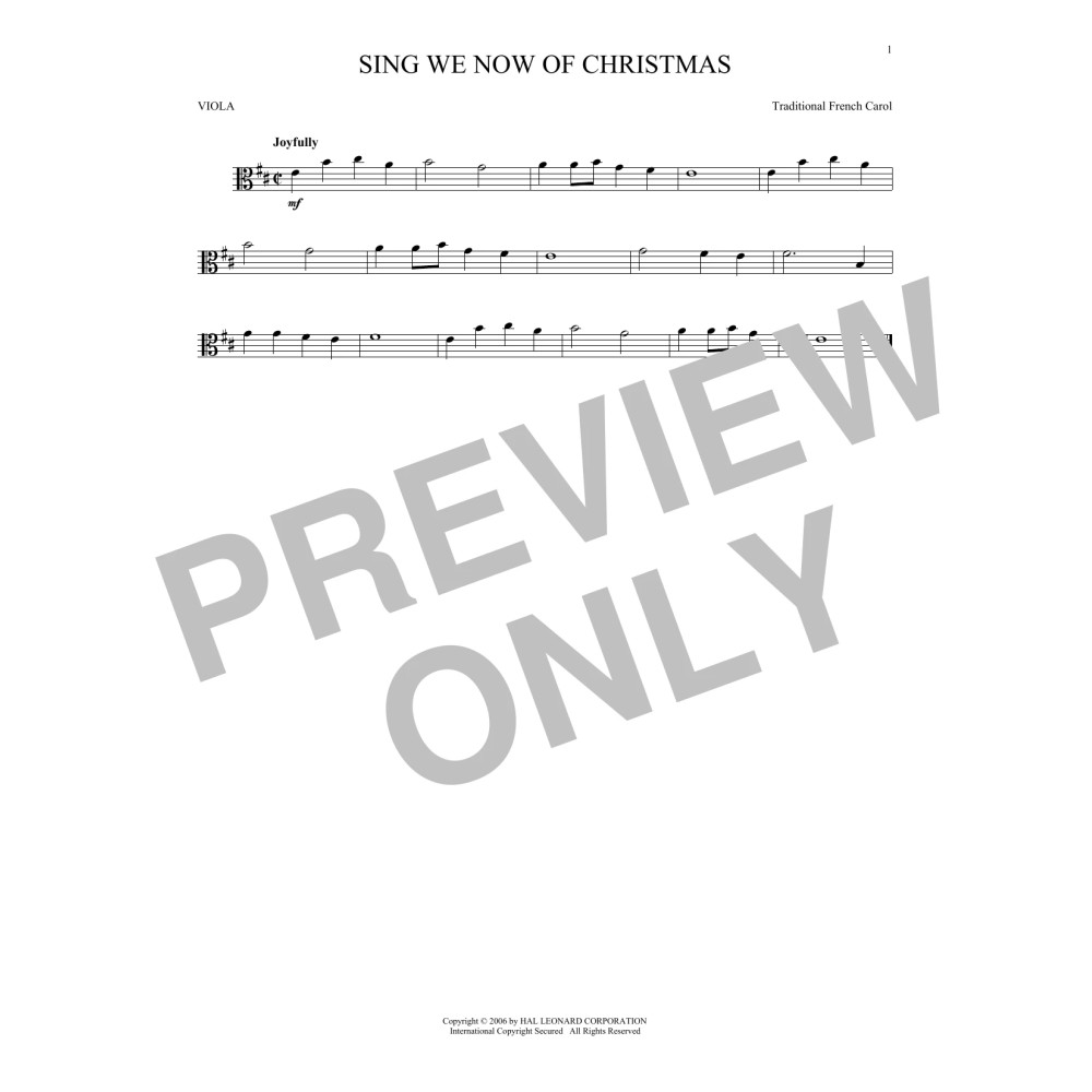 Sing We Now Of Christmas
