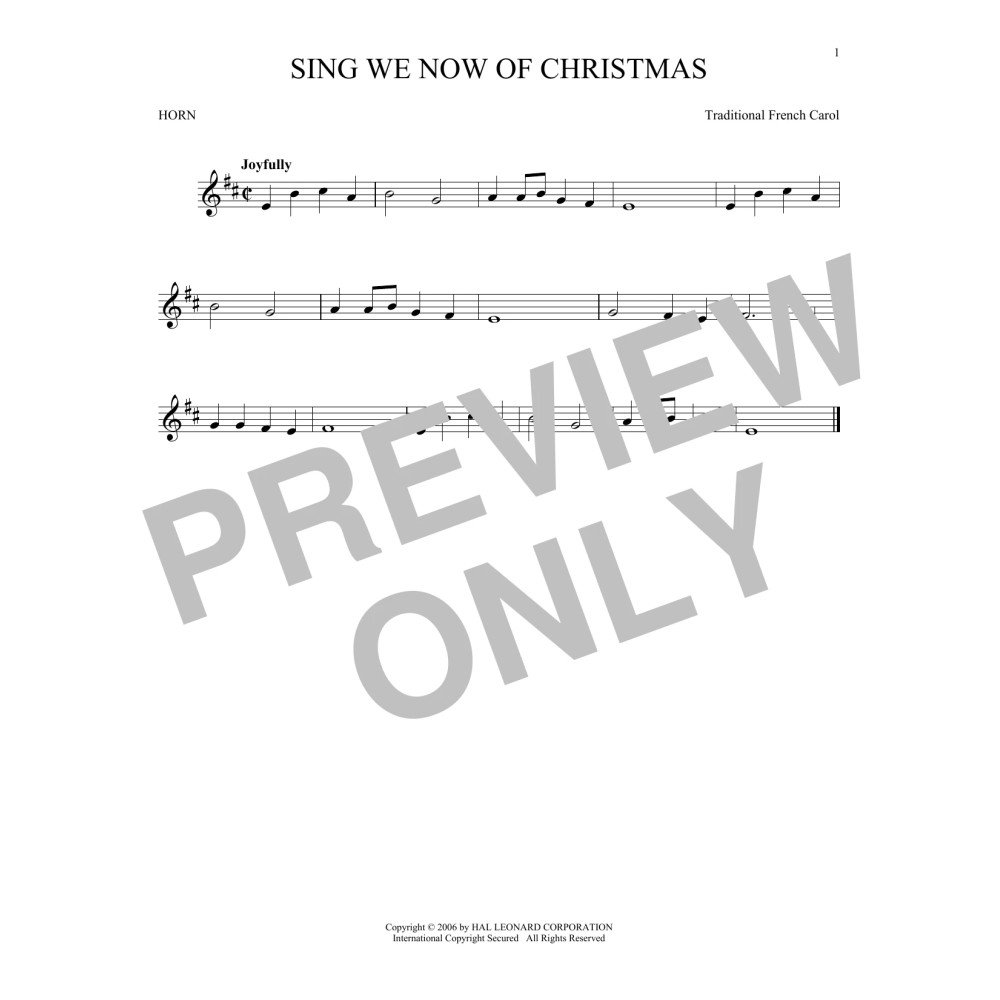 Sing We Now Of Christmas
