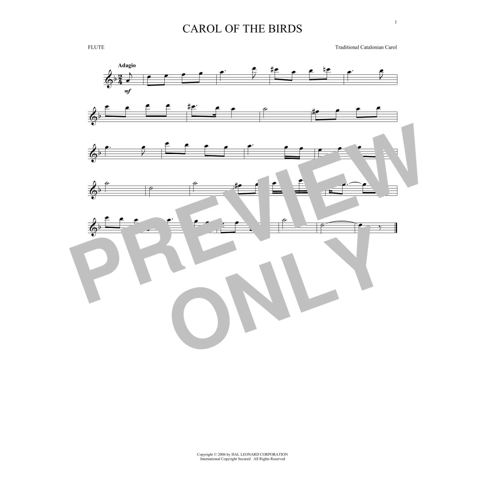 Carol Of The Birds